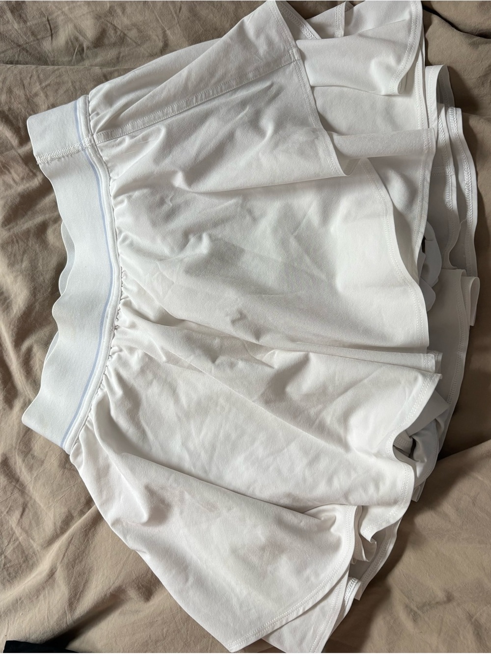 Lululemon White Layered Tennis Skirt